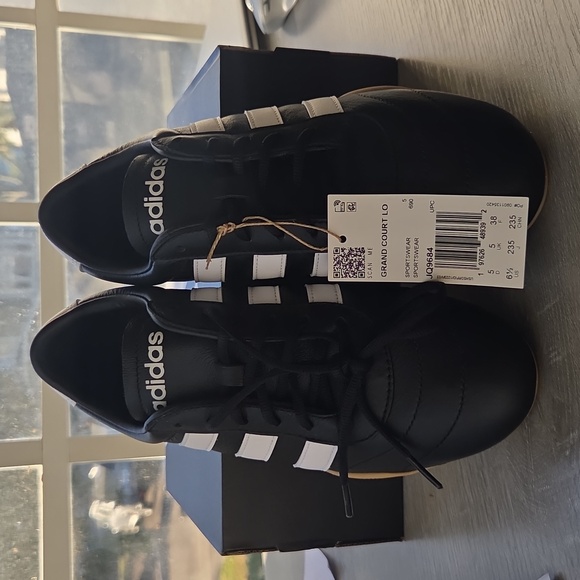 adidas Black and White Sneakers - Picture 3 of 9